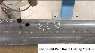 自動ポールドア切断機、CNCライトポールドア切断機