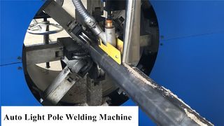 街路灯ポール溶接機 ピラミッドポールと八角形ポール溶接機 ポール溶接機